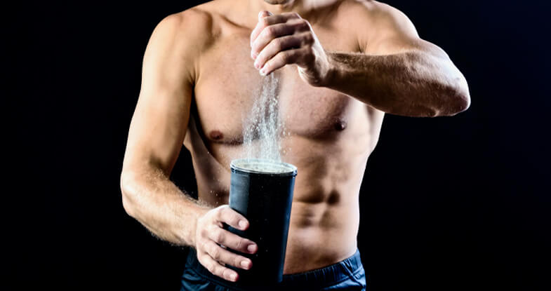Man creatine loading