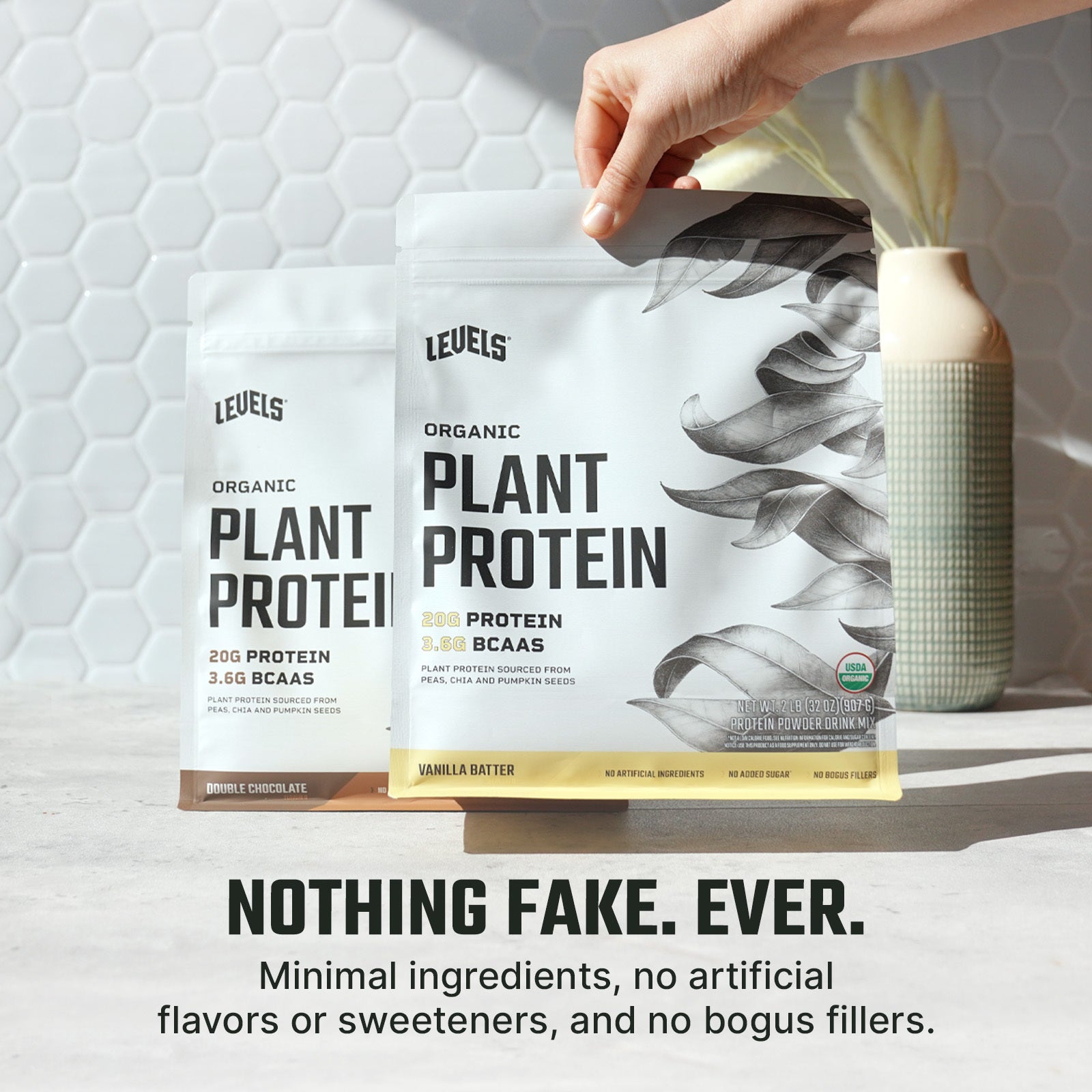 Organic Plant Protein Powder Levels